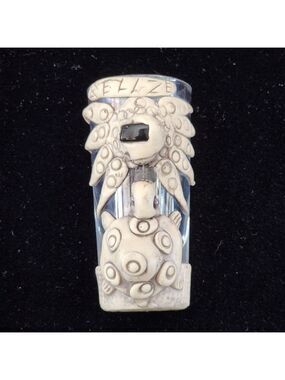 Belize Sea Turtle Octopus polymer clay 3D Souvenir Novelty shot glass AMIE